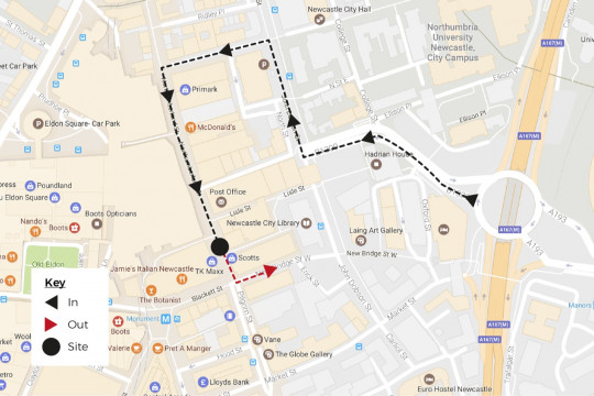 Northumberland Street South Highlight Map