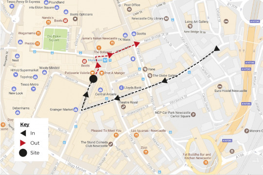 Northumberland Street South Highlight Map